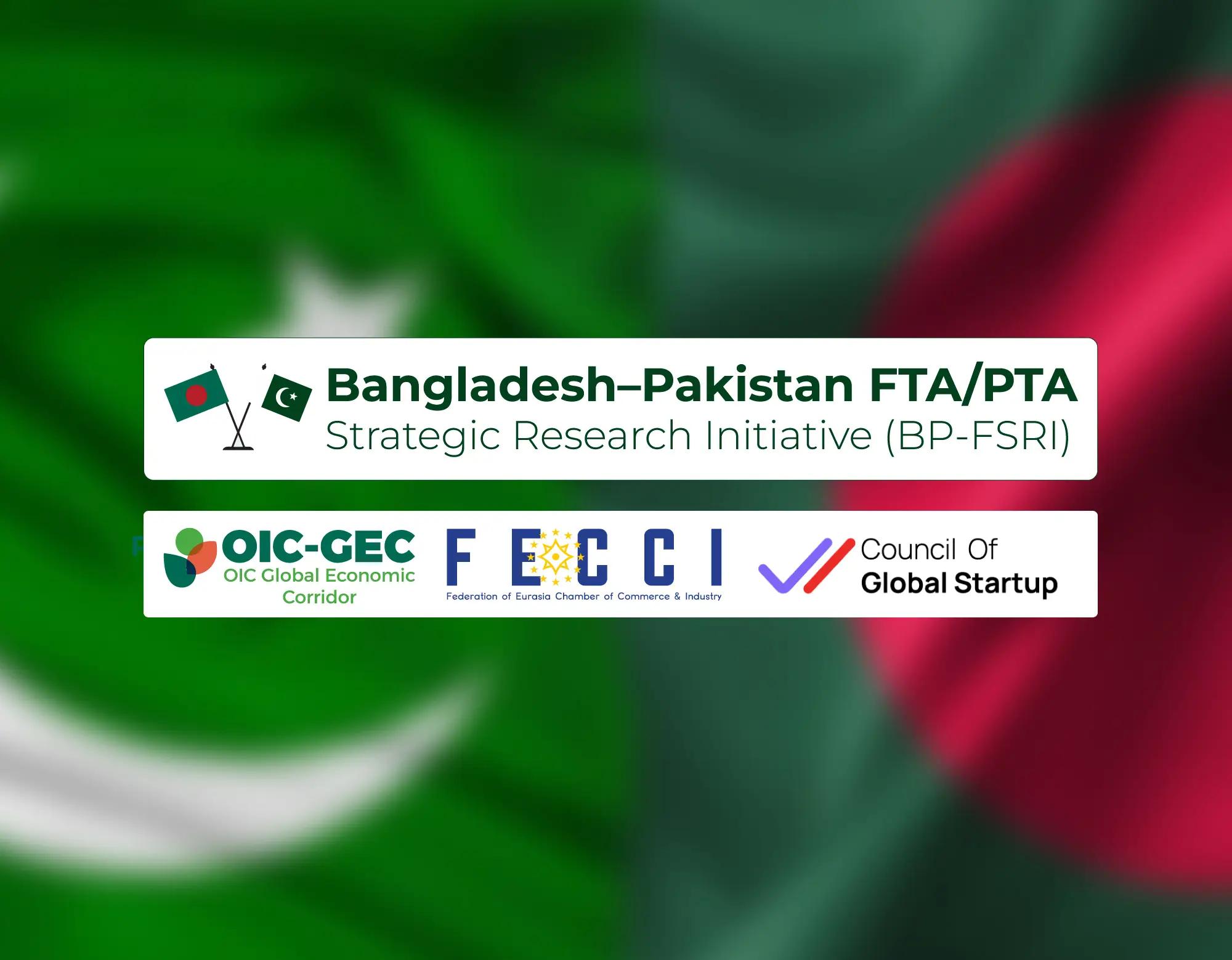 Launch of Bangladesh–Pakistan FTA/PTA Strategic Research Initiative (BP-FSRI) & joining of Mahamud Hasan as Vice Chairman